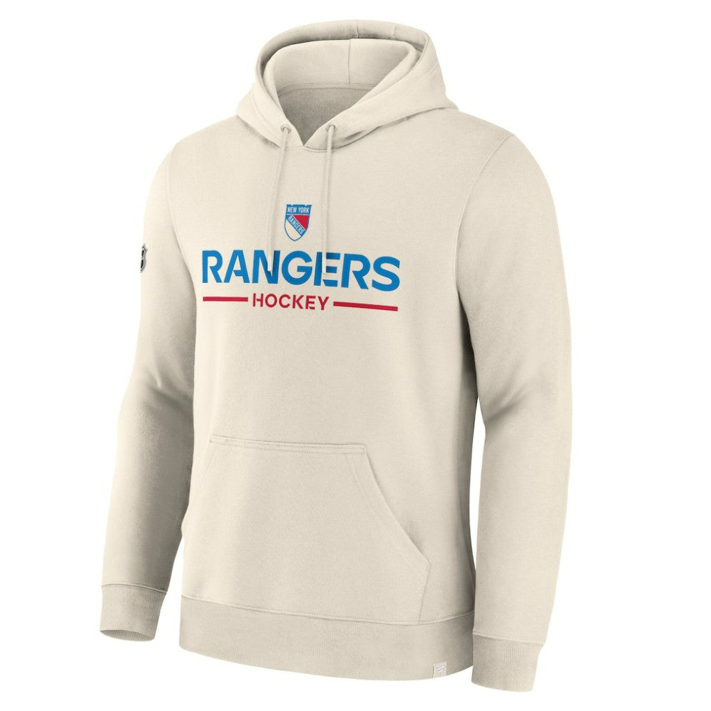 New York Rangers Fanatics Centennial Fleece Hoodie - Beige - NHL
