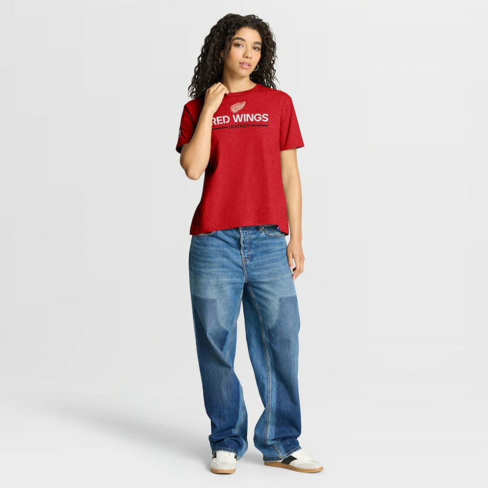 Detroit Red Wings Fanatics Women's Centennial T-Shirt - Red - NHL