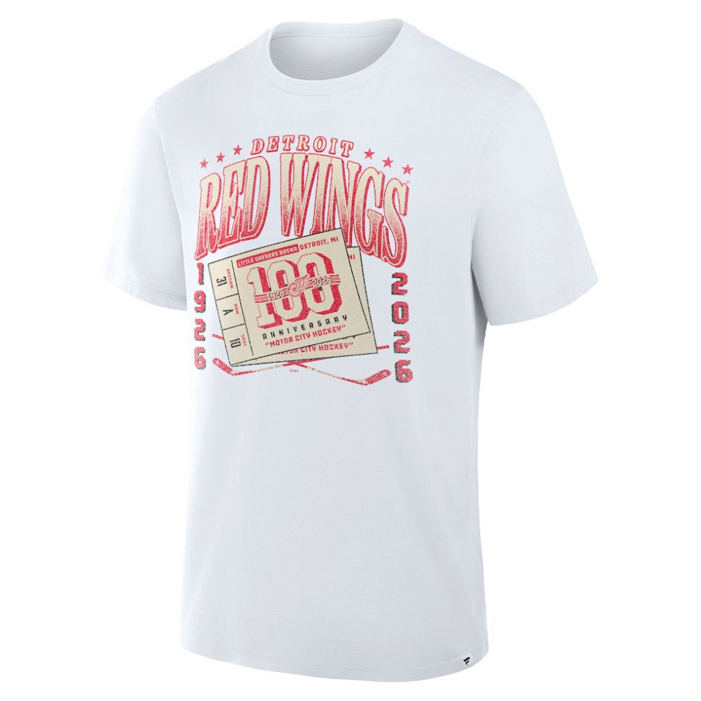 Detroit Red Wings Fanatics Centennial Legacy T-Shirt - White - NHL