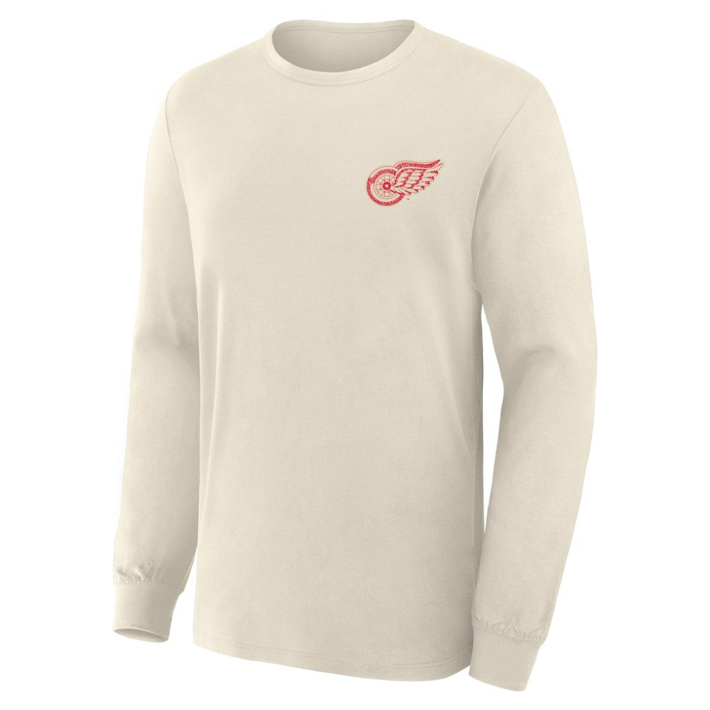 Detroit Red Wings Fanatics Centennial Legacy Long Sleeve T-Shirt - Beige - NHL