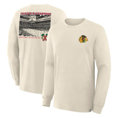 Chicago Blackhawks Fanatics Centennial Legacy Long Sleeve T-Shirt - Beige - NHL