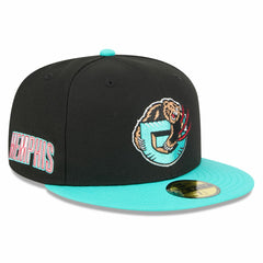 Memphis Grizzlies 2025/26 Classic Edition Jersey Hook 59FIFTY Fitted Hat Black/Turquoise - NBA