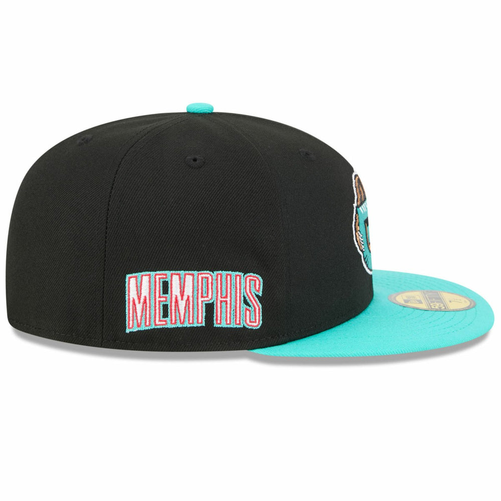 Memphis Grizzlies 2025/26 Classic Edition Jersey Hook 59FIFTY Fitted Hat Black/Turquoise - NBA