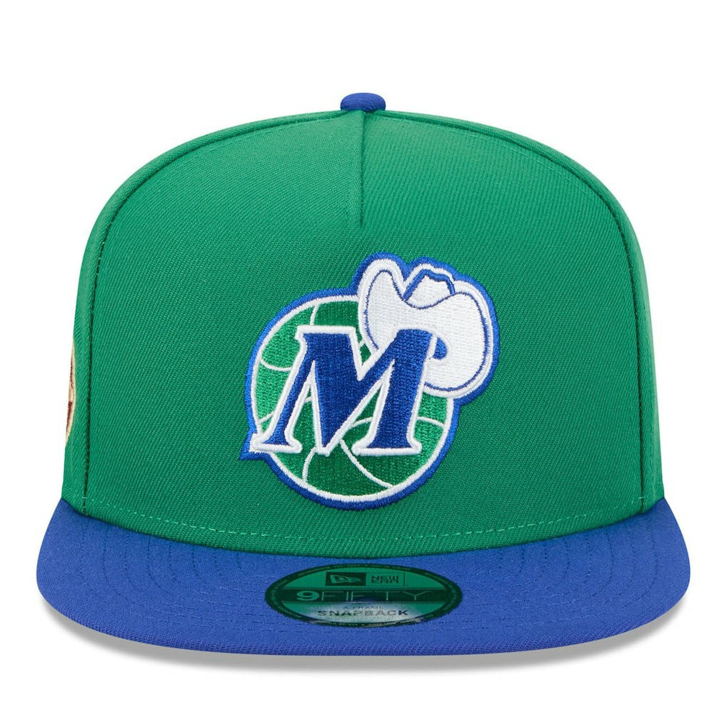 Dallas Mavericks 2025/26 Classic Edition Jersey Hook A-Frame 9FIFTY Snapback Hat Green/Blue - NBA