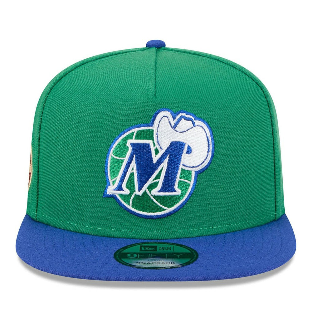 Dallas Mavericks 2025/26 Classic Edition Jersey Hook A-Frame 9FIFTY Snapback Hat Green/Blue - NBA