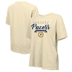 Indiana Pacers Majestic Threads Women's Oversized T-Shirt Cream - NBA