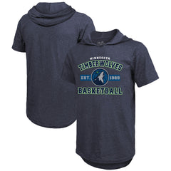 Minnesota Timberwolves Majestic Threads Tri-Blend Hoodie T-Shirt Navy - NBA