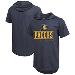 Indiana Pacers Majestic Threads Tri-Blend Hoodie T-Shirt Navy - NBA