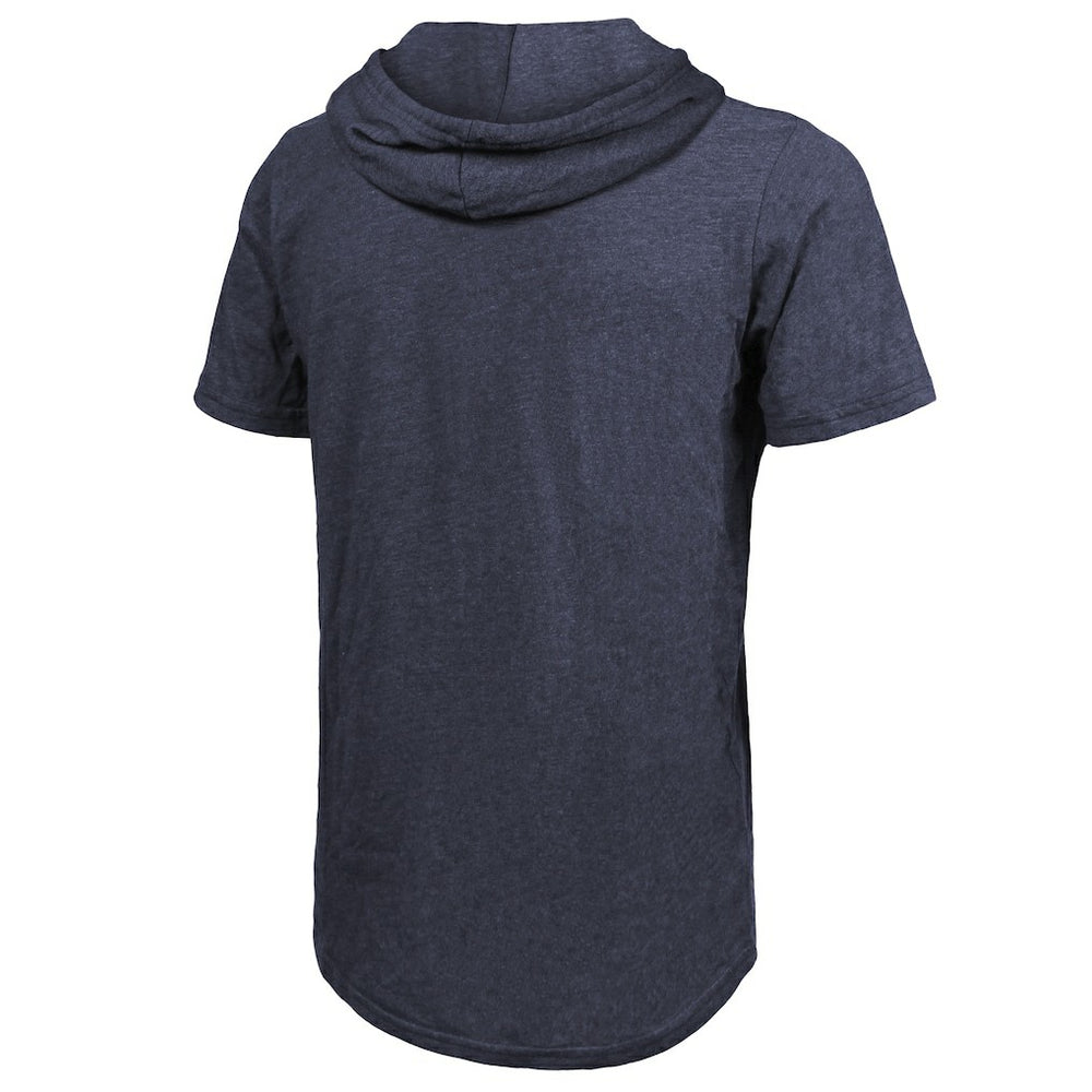 Indiana Pacers Majestic Threads Tri-Blend Hoodie T-Shirt Navy - NBA