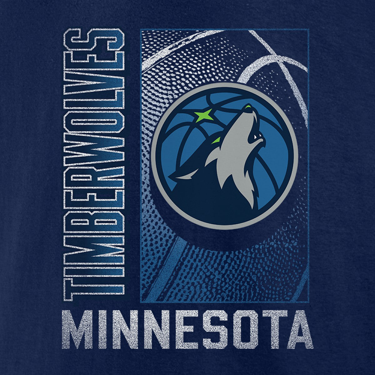 Minnesota Timberwolves '90s Graphic T-Shirt Navy - NBA