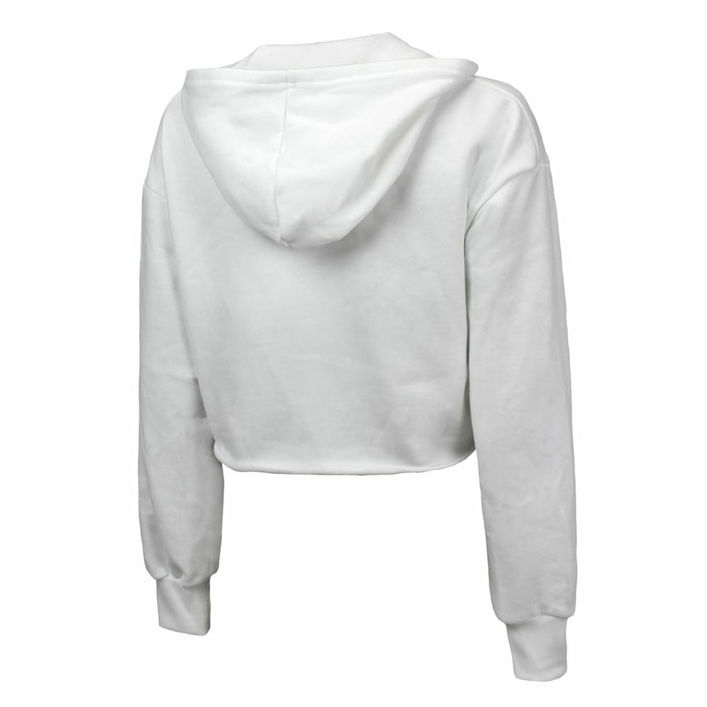 Indiana Pacers Majestic Threads Women's Tri-Blend Cropped Pullover Hoodie White - NBA