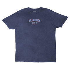 Oklahoma City Thunder Stadium Essentials Unisex Get Back Oversized Vintage Wash T-Shirt Denim - NBA