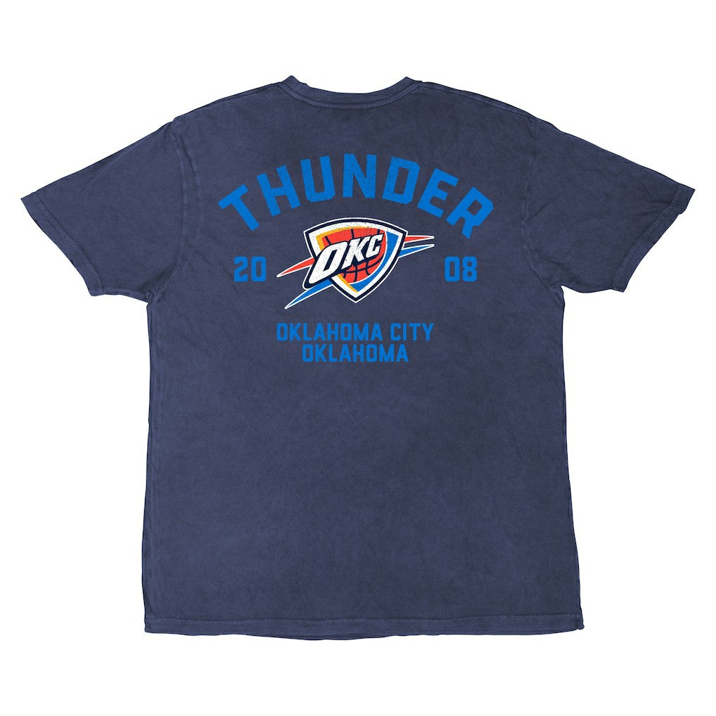 Oklahoma City Thunder Stadium Essentials Unisex Get Back Oversized Vintage Wash T-Shirt Denim - NBA