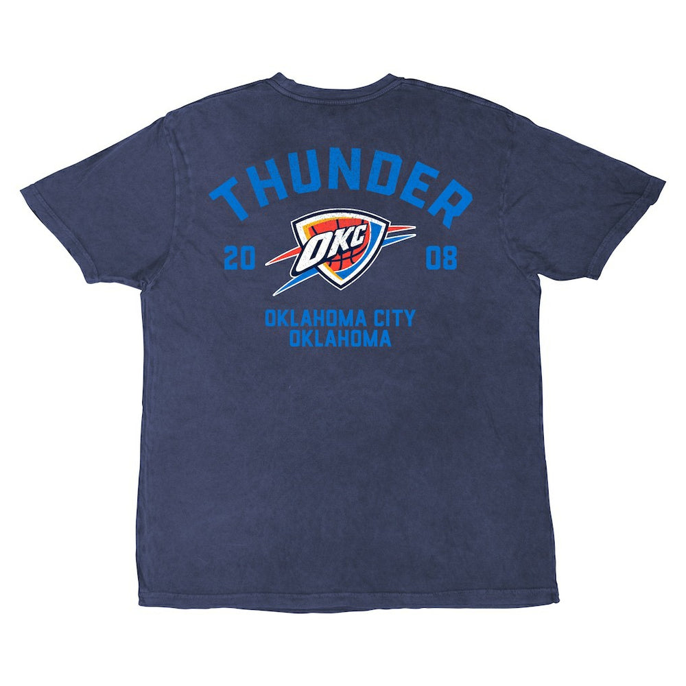 Oklahoma City Thunder Stadium Essentials Unisex Get Back Oversized Vintage Wash T-Shirt Denim - NBA