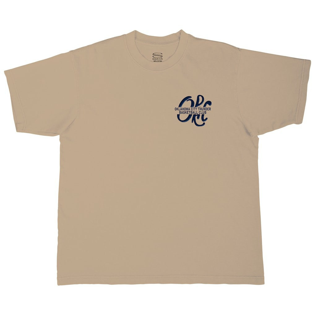 Oklahoma City Thunder Stadium Essentials Unisex Thunder Up Urban T-Shirt Tan - NBA