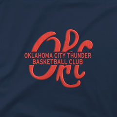 Oklahoma City Thunder Stadium Essentials Unisex Thunder Up Urban T-Shirt Navy - NBA