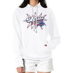 Buffalo Bills Starter Women's Drive-In Sign Pullover Hoodie White | NFL