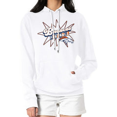 Denver Broncos Starter Women's Drive-In Sign Pullover Hoodie White | NFL
