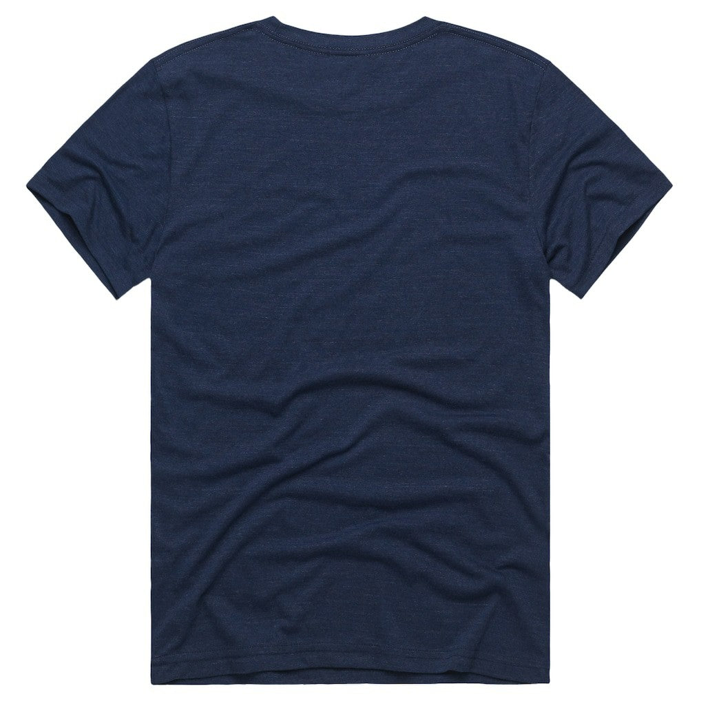 Indiana Pacers Homage Unisex The "1-1414" Comeback Record Tri-Blend T-Shirt Navy - NBA