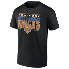 New York Knicks Striped T-Shirt Black - NBA