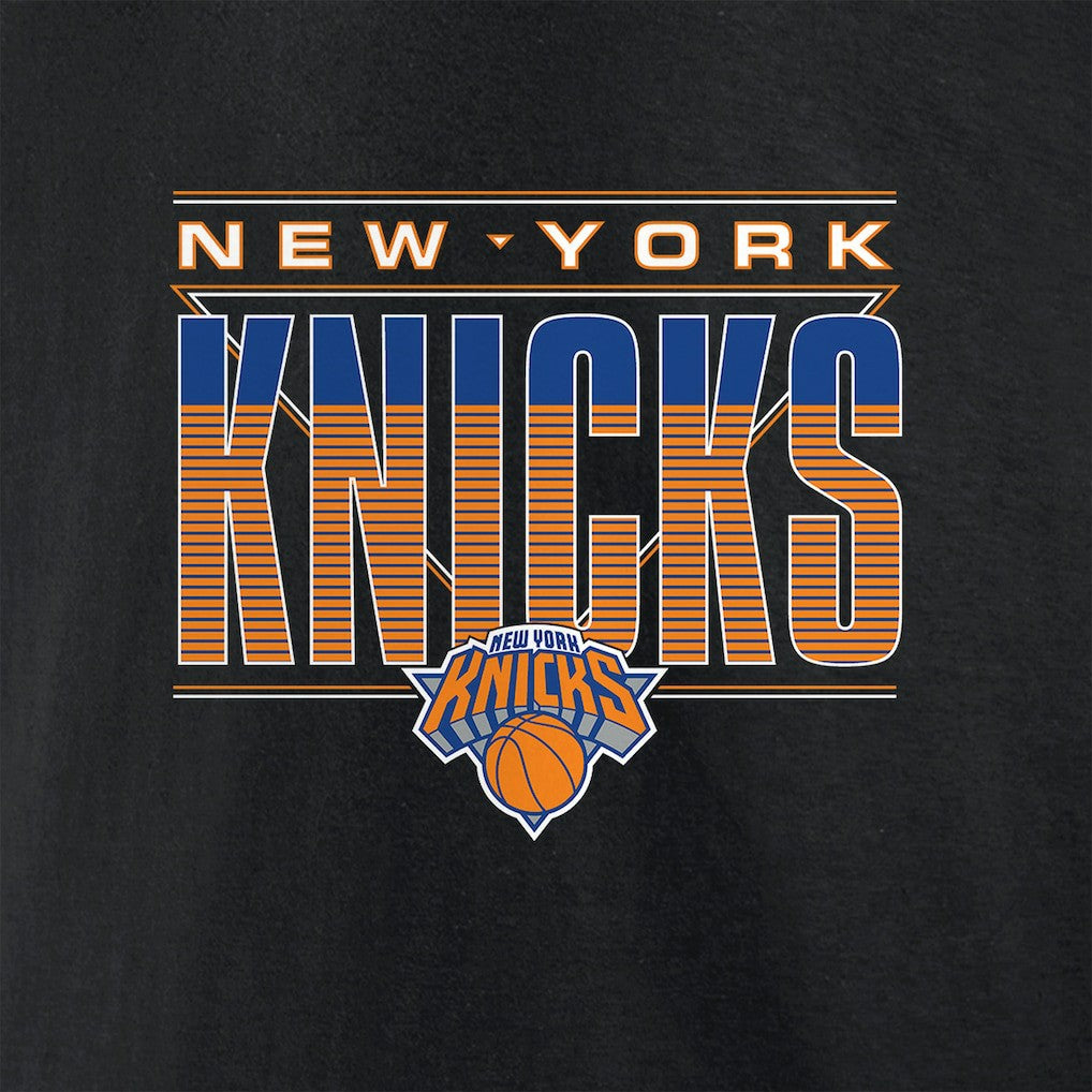 New York Knicks Striped T-Shirt Black - NBA