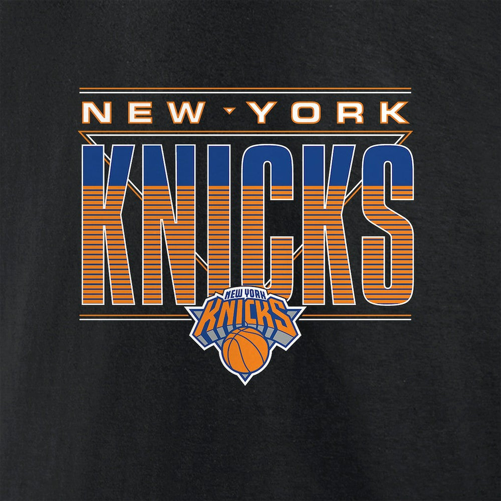 New York Knicks Striped T-Shirt Black - NBA
