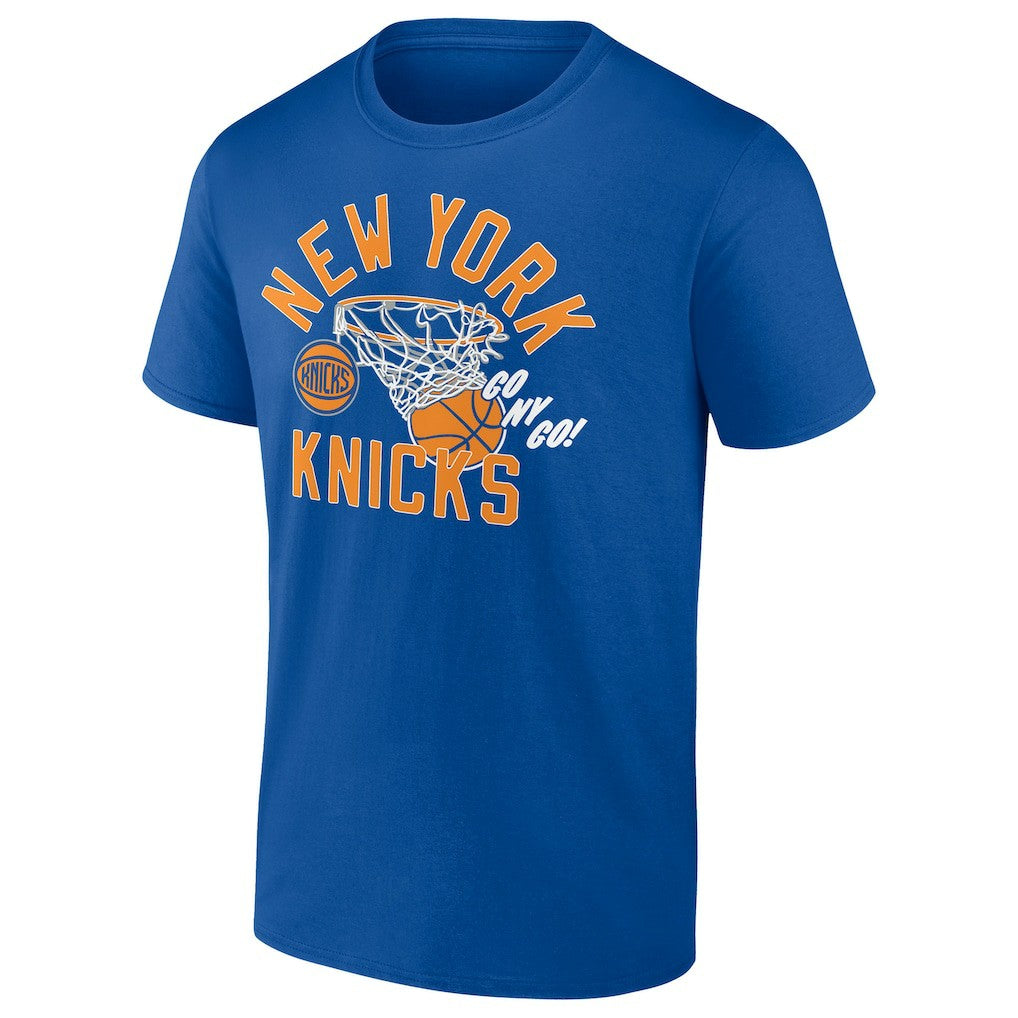 New York Knicks Swishing Hoop T-Shirt Blue - NBA
