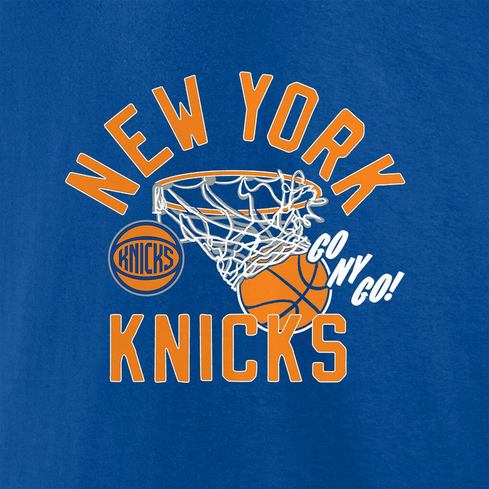 New York Knicks Swishing Hoop T-Shirt Blue - NBA