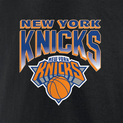 New York Knicks Block Front T-Shirt Black - NBA