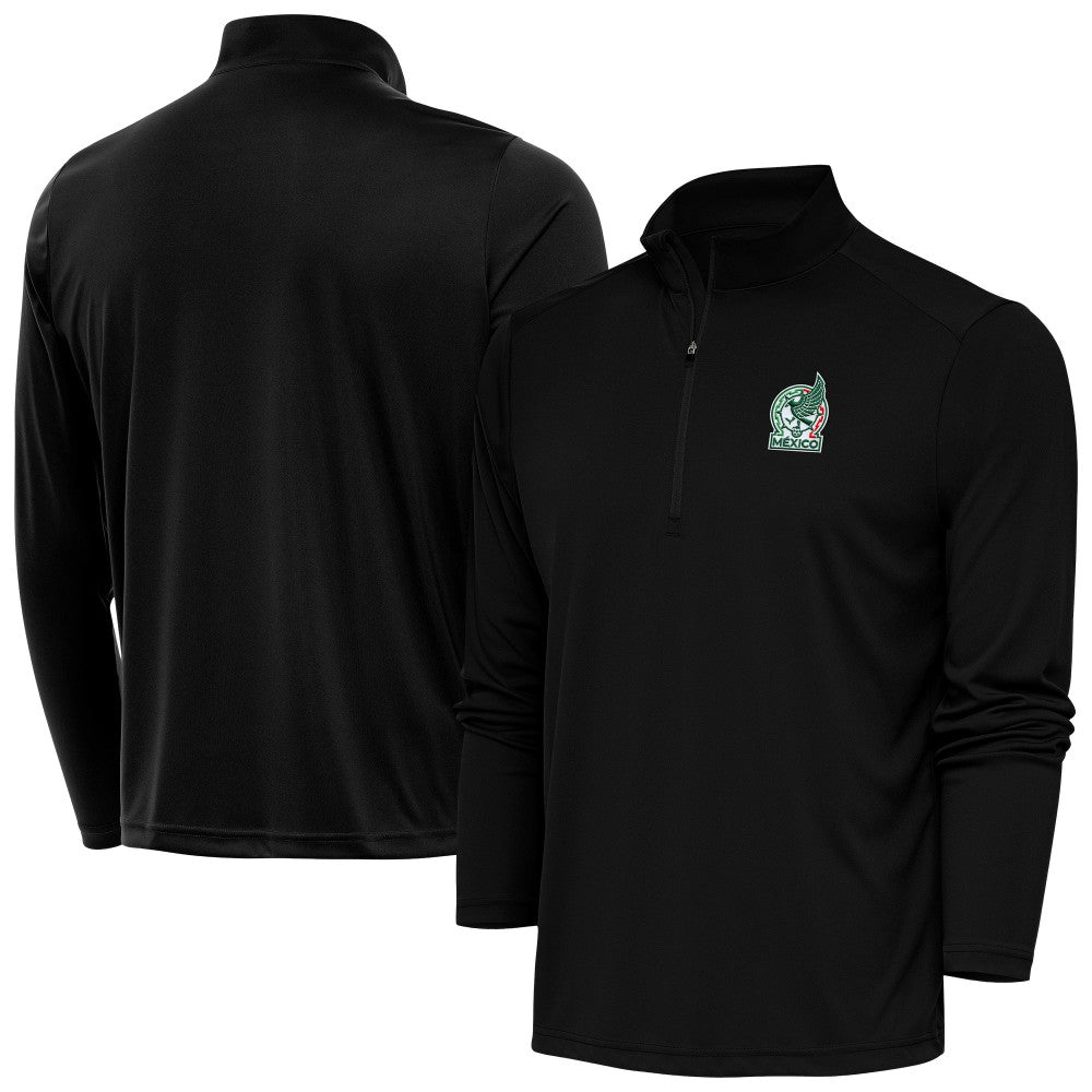 Mexico National Team Antigua Statement Quarter-Zip Pullover Black - FIFA World CUP