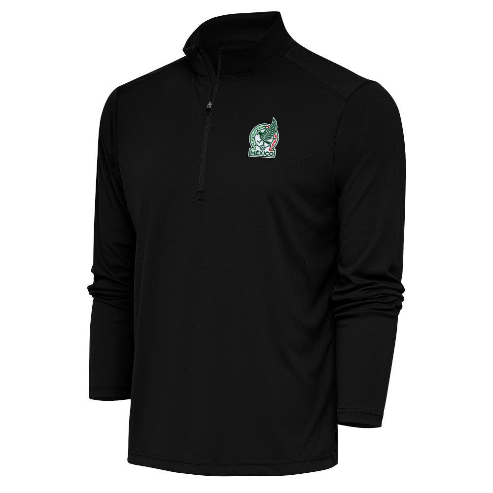 Mexico National Team Antigua Statement Quarter-Zip Pullover Black - FIFA World CUP