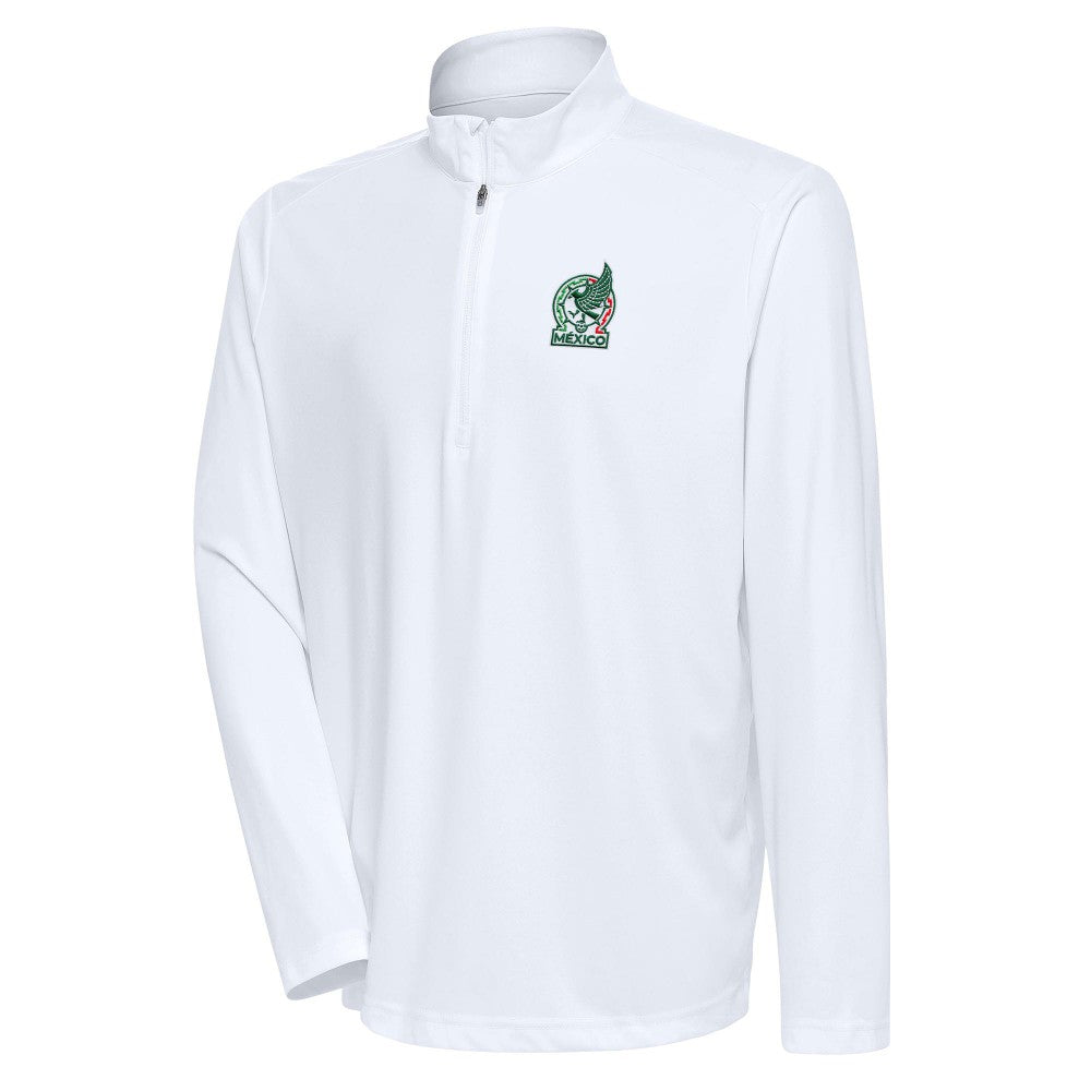 Mexico National Team Antigua Statement Quarter-Zip Pullover White - FIFA World CUP
