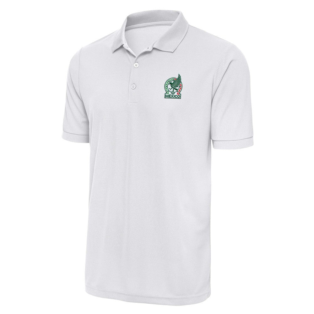 Mexico National Team Antigua Derive Polo White - FIFA World CUP