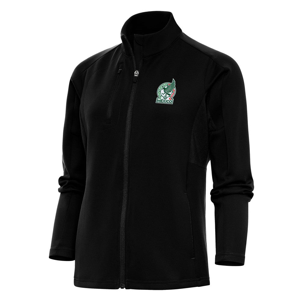 Mexico National Team Antigua Women's Genesis Full-Zip Jacket Black - FIFA World CUP