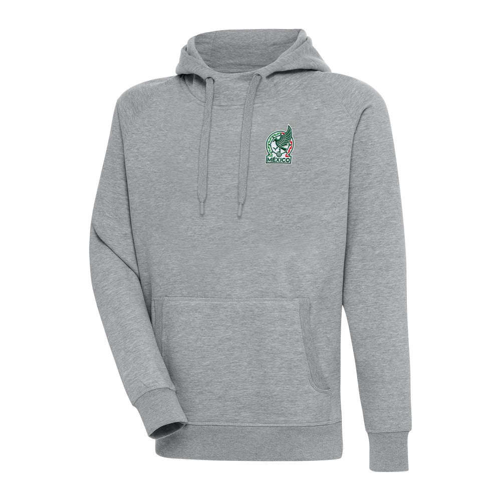 Mexico National Team Antigua Takeover Pullover Hoodie Heather Gray - FIFA World CUP