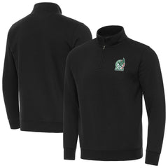 Mexico National Team Antigua Landslide Quarter-Zip Pullover Black - FIFA World CUP