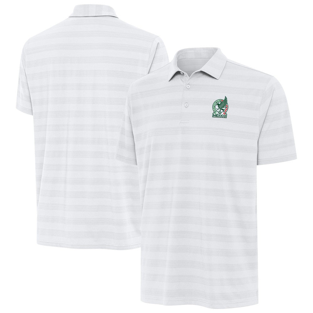 Mexico National Team Antigua Channel Polo White - FIFA World CUP
