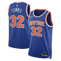Karl-Anthony Towns New York Knicks Unisex Swingman Jersey Icon Edition Blue - NBA