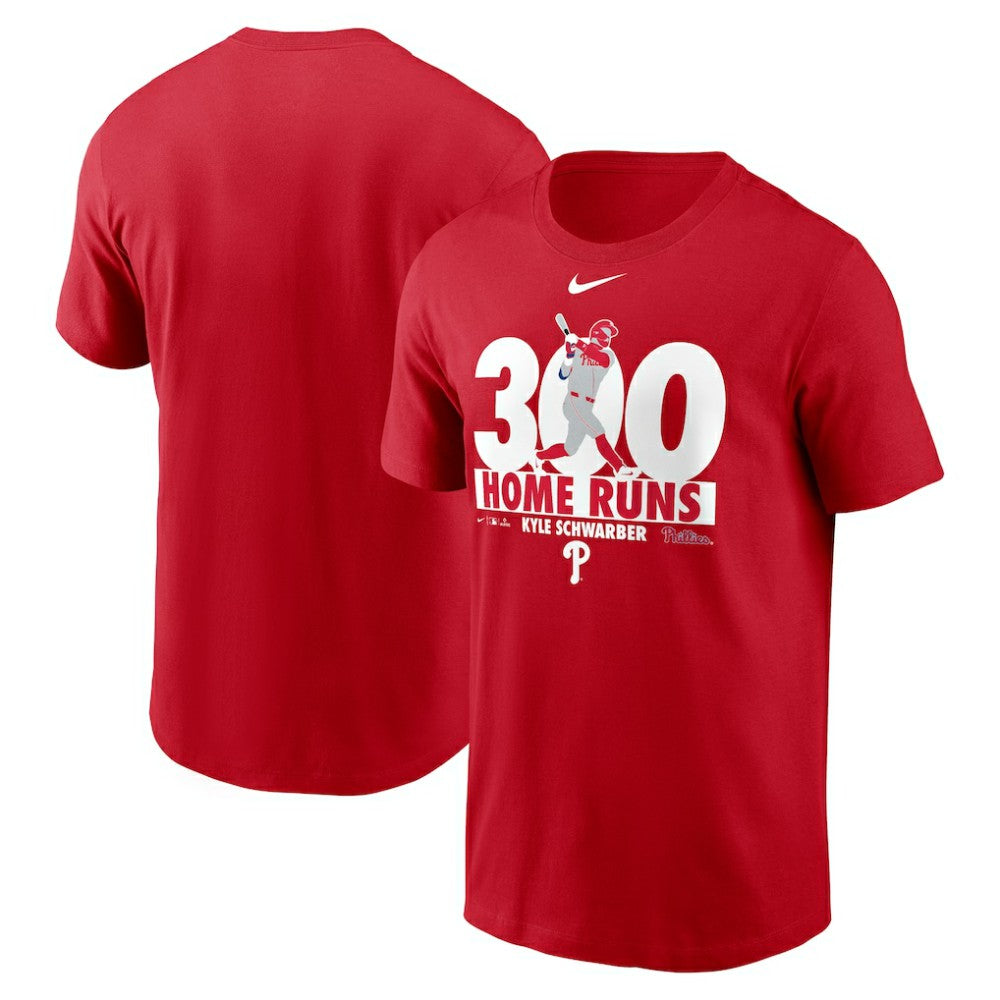 Kyle Schwarber Philadelphia Phillies Nike 300 Home Runs Milestone T-Shirt - MLB