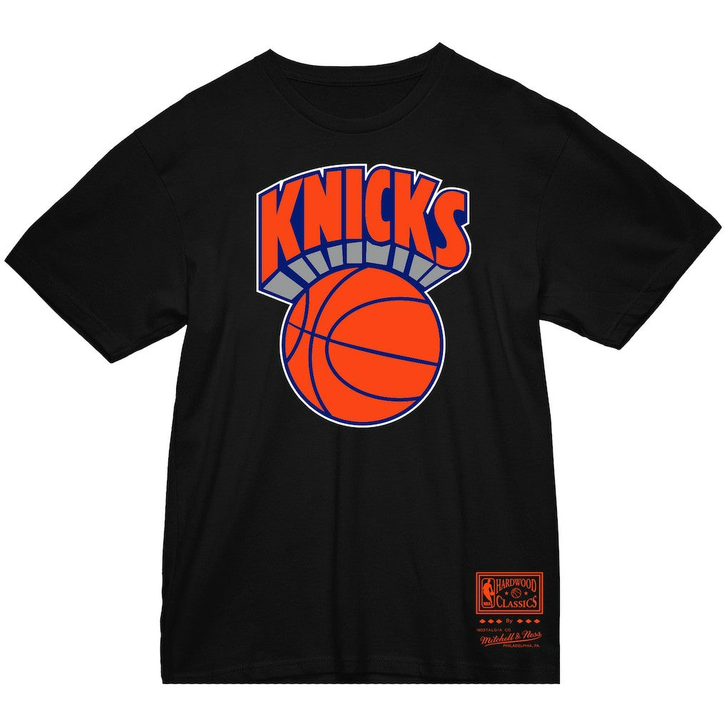 New York Knicks Big & Tall Hardwood Classics Vintage Logo T-Shirt Black - NBA