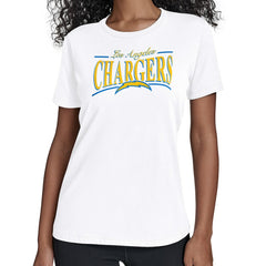 Los Angeles Chargers Starter Women's Arch Stripe T-Shirt White | NFL