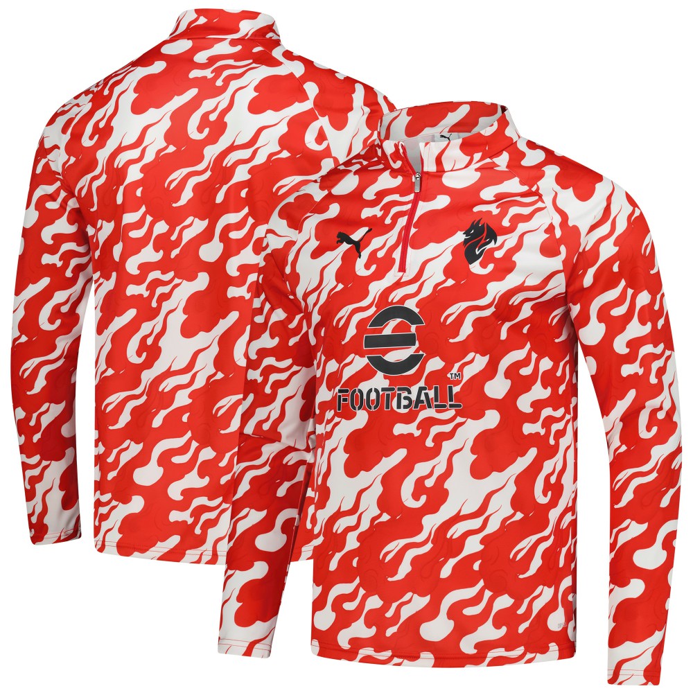 AC Milan 2025/26 Pre-Match dryCell Quarter-Zip Top Red | Puma discount