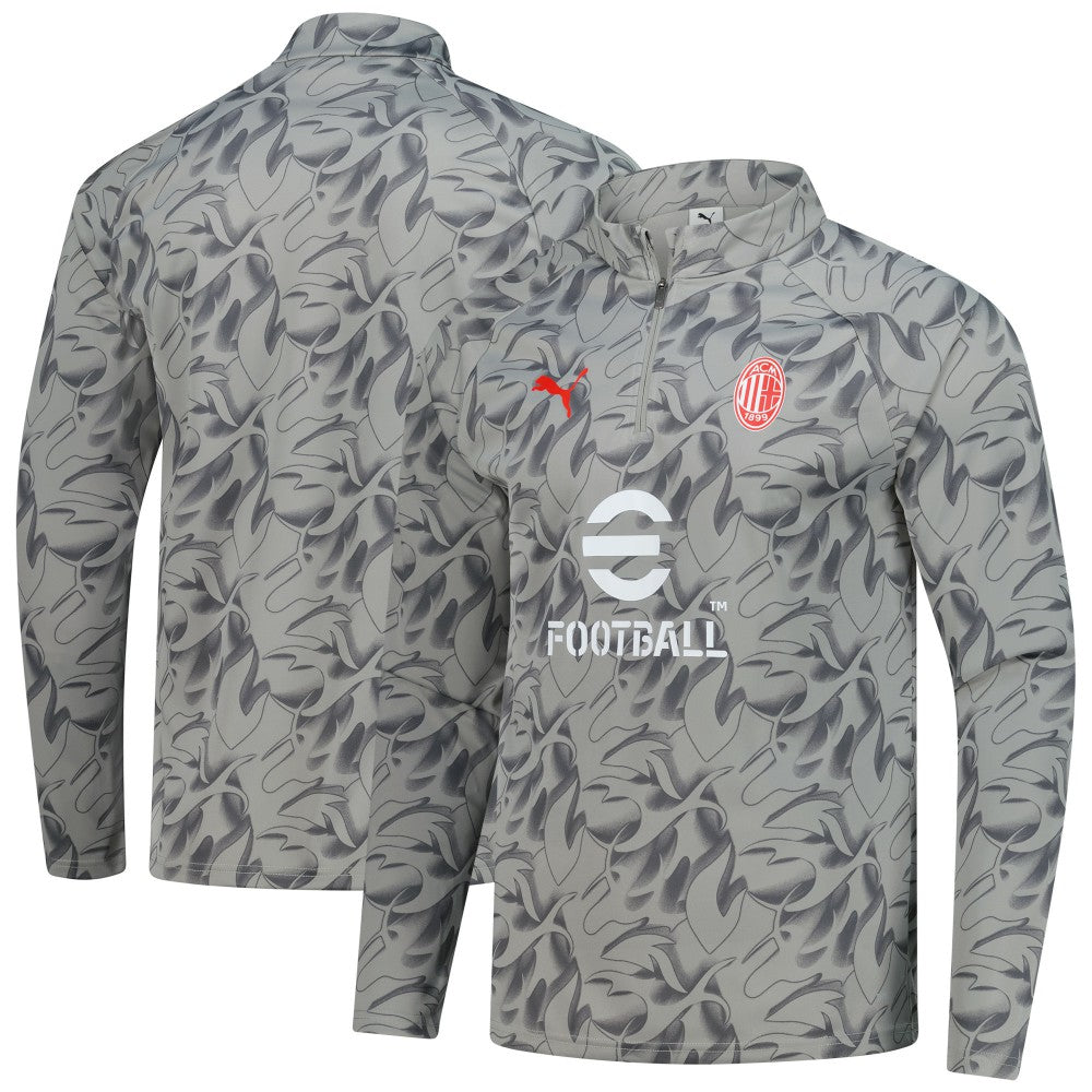 AC Milan 2025/26 Pre-Match dryCell Quarter-Zip Top Gray | Puma Online