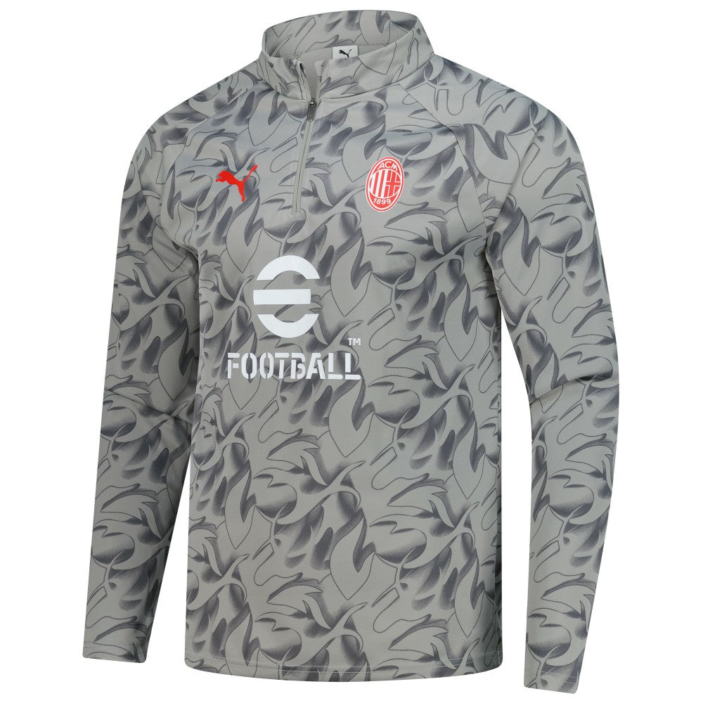 AC Milan 2025/26 Pre-Match dryCell Quarter-Zip Top Gray | Puma Online