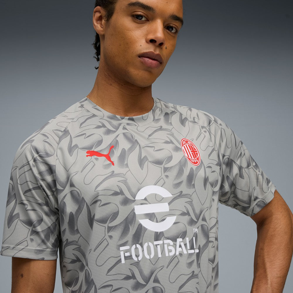 AC Milan 2025/26 Pre-Match Training Jersey Gray | Puma Online