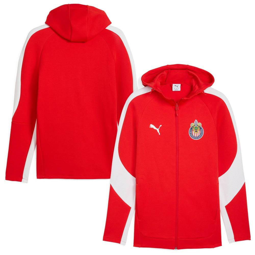 Chivas Evostripe Raglan Full-Zip Hooded Jacket Red | Puma Online