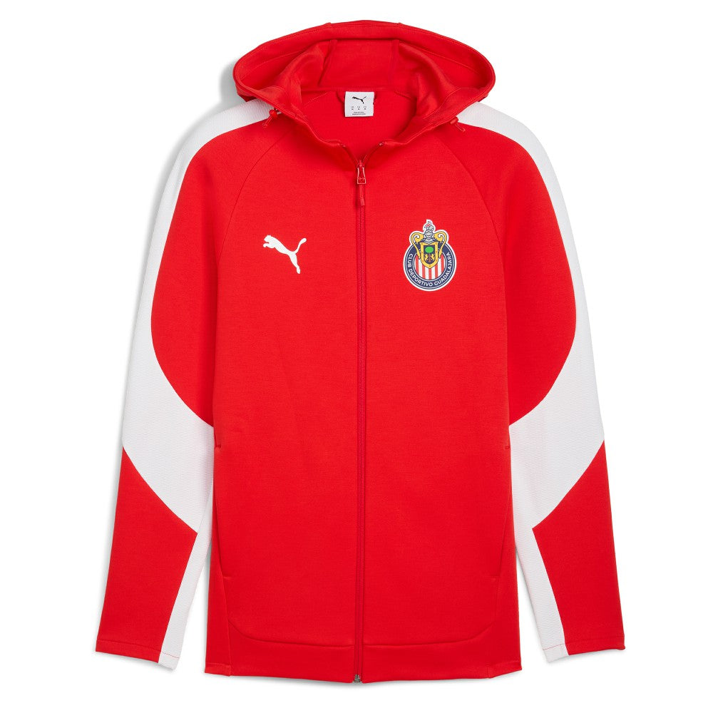 Chivas Evostripe Raglan Full-Zip Hooded Jacket Red | Puma Online