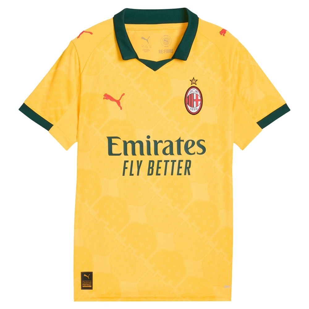 AC Milan Youth 2025/26 Third Replica Jersey Yellow | Puma discount