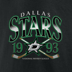Dallas Stars Retro Cross Sticks T-Shirt - Black - NHL