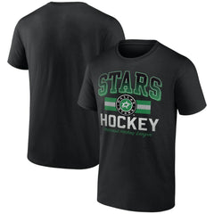 Dallas Stars Retro Stripe T-Shirt - Black - NHL